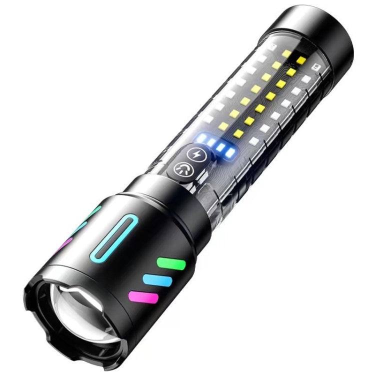 Type-C Rechargeable Outdoor Zoom Strong Laser Flashlight(519) - LED Flashlight by PMC Jewellery | Online Shopping South Africa | PMC Jewellery | Buy Now Pay Later Mobicred
