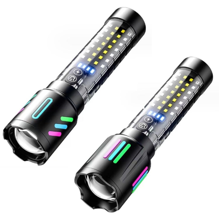 Type-C Rechargeable Outdoor Zoom Strong Laser Flashlight(519) - LED Flashlight by PMC Jewellery | Online Shopping South Africa | PMC Jewellery | Buy Now Pay Later Mobicred