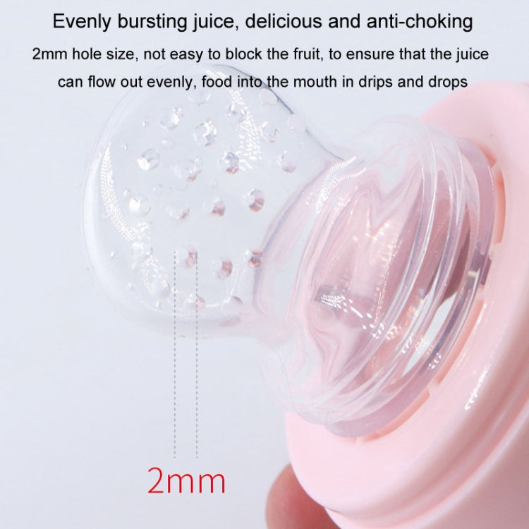 Portable Dual-purpose Baby Food Feeding Spoon Fruit Vegetable Silicone Feeding Pacifier Bottle(Nano-silver) - Cups & Silicone Nipple by PMc TechLife | Online Shopping South Africa | PMc TechLife | Buy Now Pay Later Mobicred