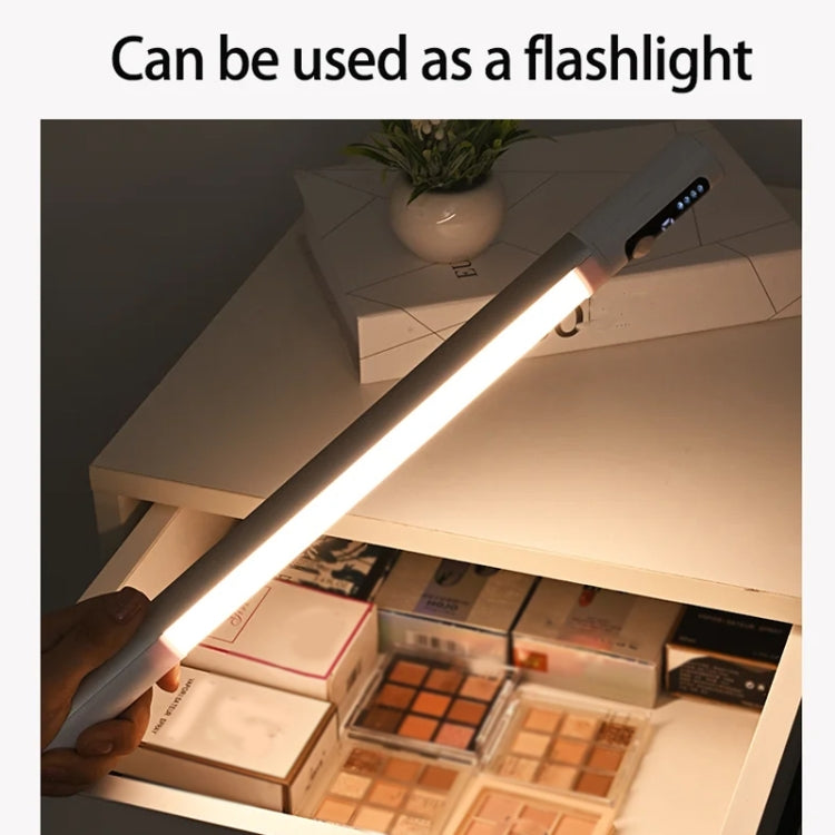 Rechargeable Under Cabinet LED Motion Sensor Night Light with Digital Display 1200mAH(Silver) - Sensor LED Lights by PMC TechLife | Online Shopping South Africa | PMC TechLife | Buy Now Pay Later Mobicred