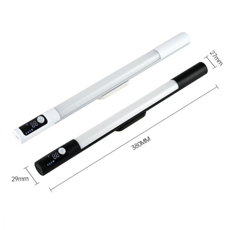 Rechargeable Under Cabinet LED Motion Sensor Night Light with Digital Display 2000mAH(Black) - Sensor LED Lights by PMC TechLife | Online Shopping South Africa | PMC TechLife | Buy Now Pay Later Mobicred