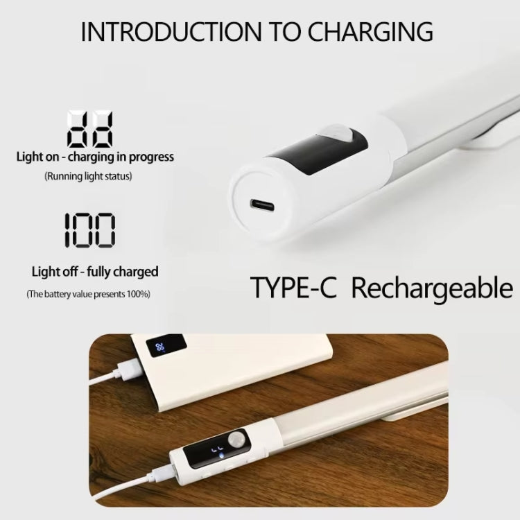 Rechargeable Under Cabinet LED Motion Sensor Night Light with Digital Display 2000mAH(Black) - Sensor LED Lights by PMC TechLife | Online Shopping South Africa | PMC TechLife | Buy Now Pay Later Mobicred