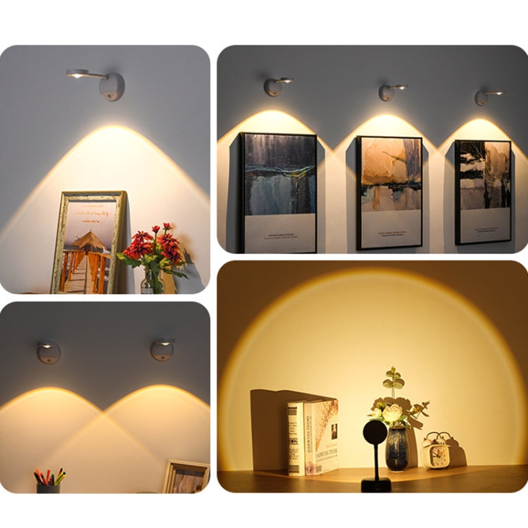 Rechargeable LED Motion Sensor Wireless Spotlight Dimmable Picture Light 2000mAH(White) - Sensor LED Lights by PMC TechLife | Online Shopping South Africa | PMC TechLife | Buy Now Pay Later Mobicred