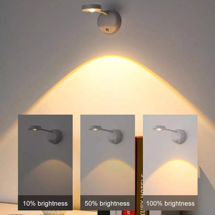 Rechargeable LED Motion Sensor Wireless Spotlight Dimmable Picture Light 1200mAH(Black) - Sensor LED Lights by PMC TechLife | Online Shopping South Africa | PMC TechLife | Buy Now Pay Later Mobicred