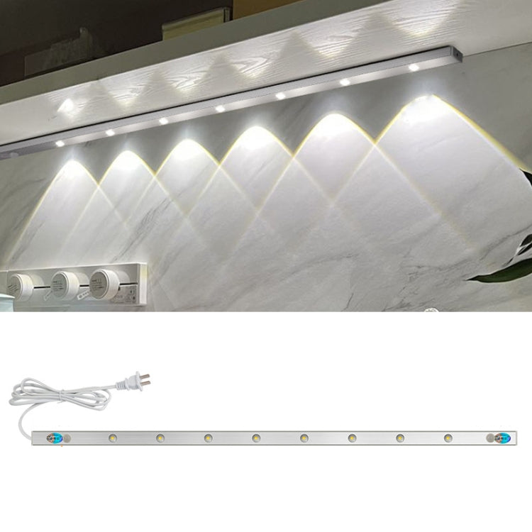 220V CN Plug Motion Sensor Wardrobe Cabinet Lamp LED Light Bar, Spec: White 60cm - Sensor LED Lights by PMC TechLife | Online Shopping South Africa | PMC TechLife | Buy Now Pay Later Mobicred