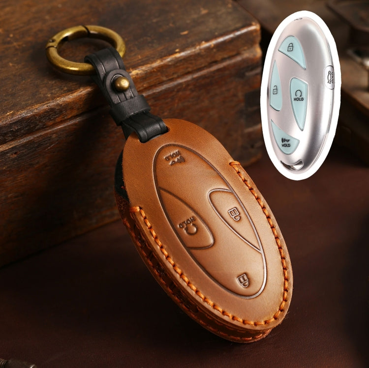 For Korean Hyundai Hallmo Car Handmade Key Bag, Color: 5 Keys Brown - free shipping - PMC TechLife - Order now!
