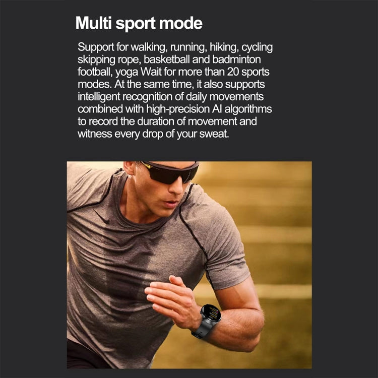 TK25 1.39-inch IP67 Waterproof Sports Health Monitoring Smart Bluetooth Calling Watch(Black Silicone) - Smart Watches by PMC TechLife | Online Shopping South Africa | PMC TechLife | Buy Now Pay Later Mobicred