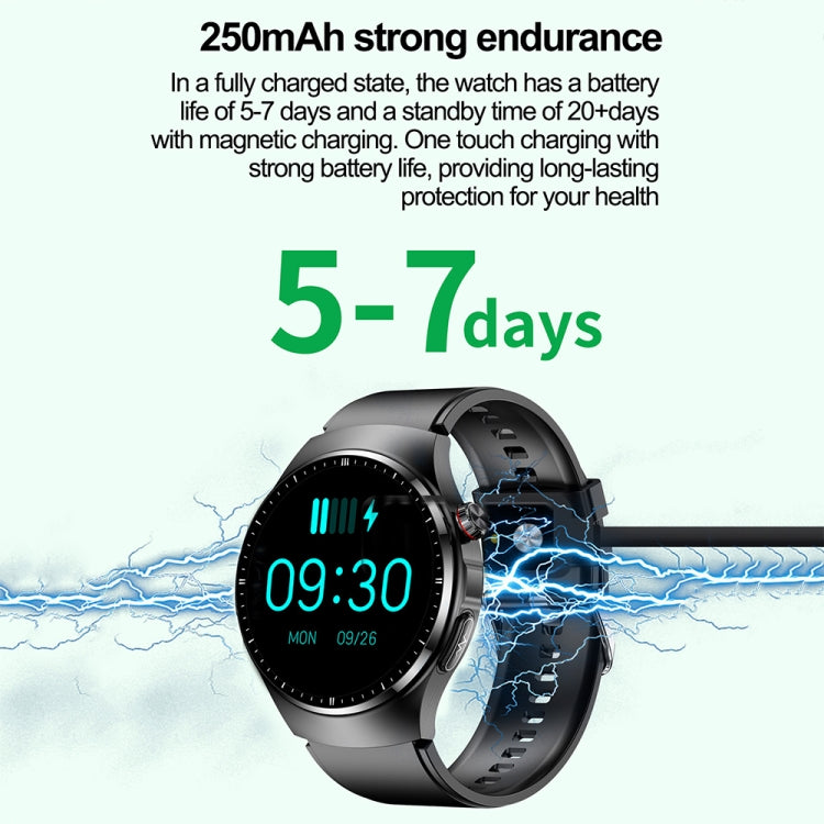 TK25 1.39-inch IP67 Waterproof Sports Health Monitoring Smart Bluetooth Calling Watch(Black Silicone) - Smart Watches by PMC TechLife | Online Shopping South Africa | PMC TechLife | Buy Now Pay Later Mobicred