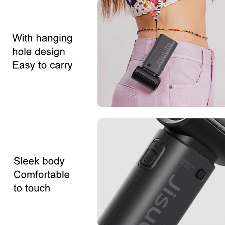 JisuLife Life9 High Speed Handheld Small Fan Mini Portable USB Rechargeable Desktop Cooling Electric Fan, Battery Capacity: 5000mAh(Black) - free shipping - PMC Jewellery - Order now!