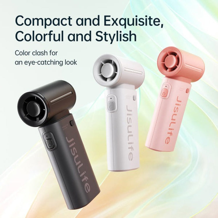 JisuLife High Speed Handheld Small Fan Mini Portable USB Rechargeable Desktop Cooling Electric Fan, Battery Capacity: 5000mAh(Pink) - free shipping - PMC Jewellery - Order now!