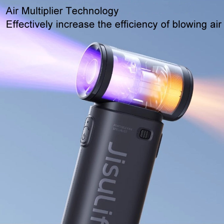 JisuLife High Speed Handheld Small Fan Mini Portable USB Rechargeable Desktop Cooling Electric Fan, Battery Capacity: 5000mAh(Pink) - free shipping - PMC Jewellery - Order now!
