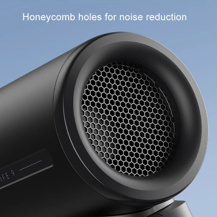 JisuLife Life9 High Speed Handheld Small Fan Mini Portable USB Rechargeable Desktop Cooling Electric Fan, Battery Capacity: 5000mAh(Black) - free shipping - PMC Jewellery - Order now!