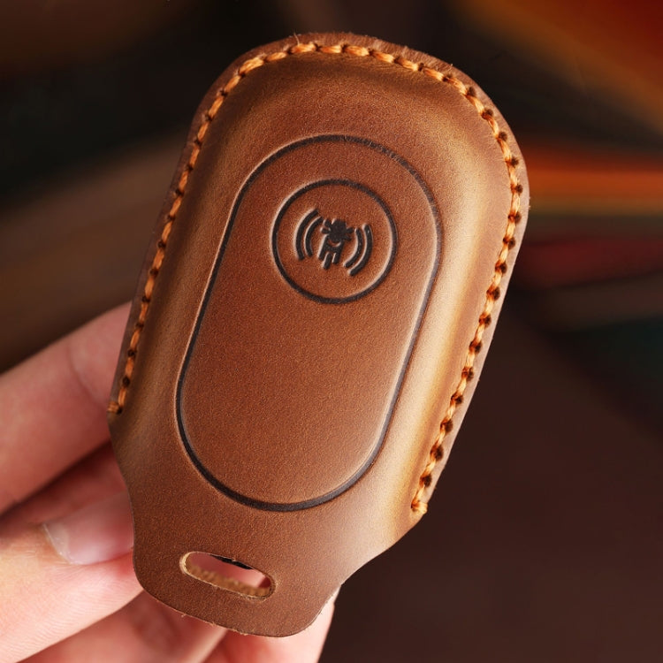 For Sanyang Hallmo Motorcycle Remote Key Protective Case(Brown) - Car Key Cases by Hallmo | Online Shopping South Africa | PMC Jewellery | Buy Now Pay Later Mobicred
