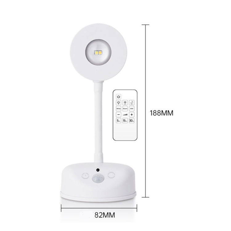 Rechargeable LED Motion Sensor Wireless Spotlight With Remote Control 1200mAH White - Sensor LED Lights by PMC TechLife | Online Shopping South Africa | PMC TechLife | Buy Now Pay Later Mobicred