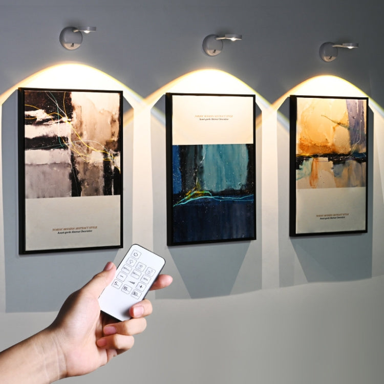 Rechargeable LED Motion Sensor Wireless Spotlight With Remote Control 1200mAH White - Sensor LED Lights by PMC TechLife | Online Shopping South Africa | PMC TechLife | Buy Now Pay Later Mobicred