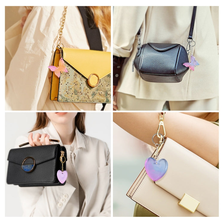 DIY Crystal Glue Heart Butterfly Pendant Keychain Ornament Silicone Mold(Heart) - free shipping - PMc TechLife - Order now!