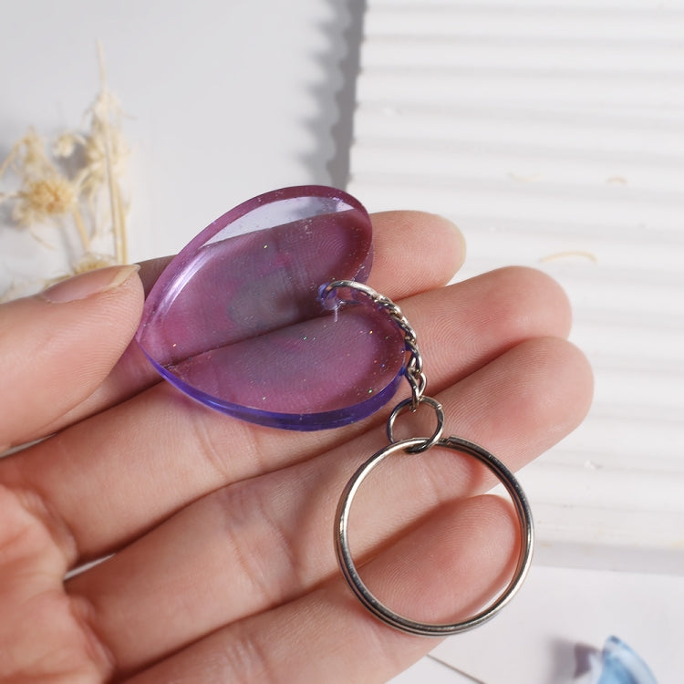 DIY Crystal Glue Heart Butterfly Pendant Keychain Ornament Silicone Mold(Heart) - free shipping - PMc TechLife - Order now!