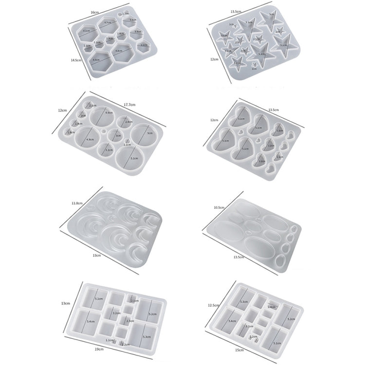 DIY Epoxy Resin Three-Dimensional Geometric Pendant Earring Silicone Mold, Spec: Oval - free shipping - PMc TechLife - Order now!