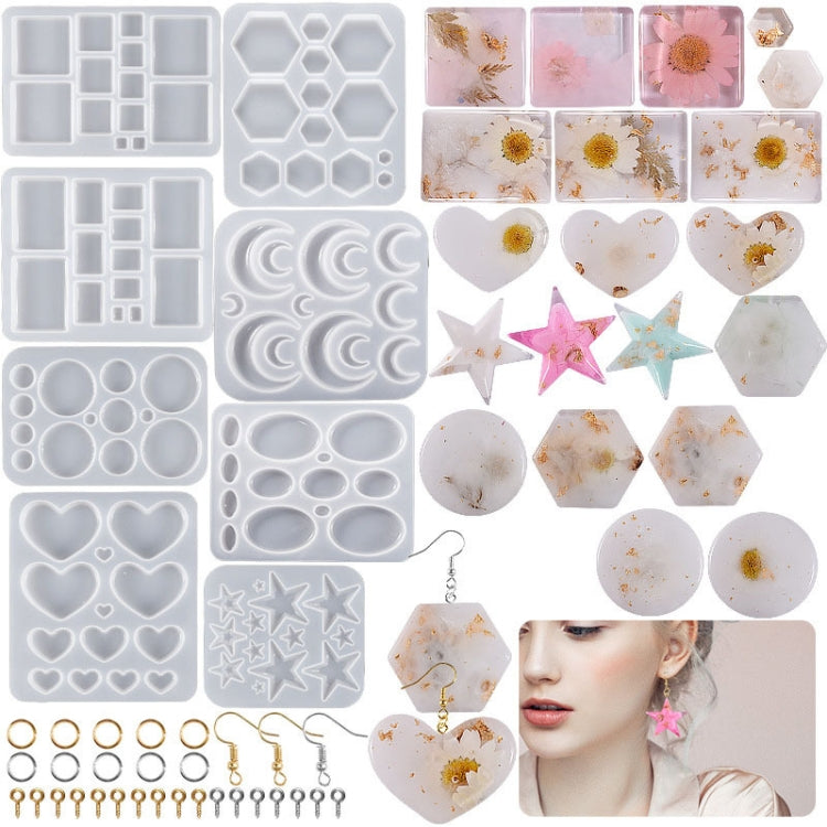 DIY Epoxy Resin Three-Dimensional Geometric Pendant Earring Silicone Mold, Spec: Rectangle - free shipping - PMc TechLife - Order now!