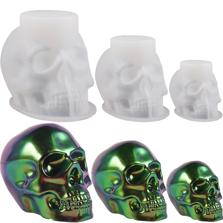 DIY Epoxy Candle Skull Keychain Pendant Silicone Mold Halloween Ornaments Mold, Spec: L - free shipping - PMc TechLife - Order now!