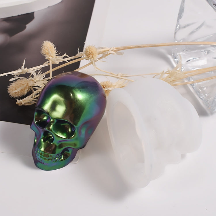 DIY Epoxy Candle Skull Keychain Pendant Silicone Mold Halloween Ornaments Mold, Spec: S - free shipping - PMc TechLife - Order now!