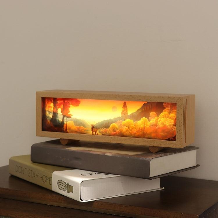 Bluetooth Music Wooden Acrylic Atmosphere Lightbox Decoration Painting Night Light - Night Lights by PMc TechLife | Online Shopping South Africa | PMc TechLife | Buy Now Pay Later Mobicred