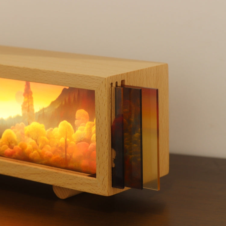 Bluetooth Music Wooden Acrylic Atmosphere Lightbox Decoration Painting Night Light - Night Lights by PMc TechLife | Online Shopping South Africa | PMc TechLife | Buy Now Pay Later Mobicred
