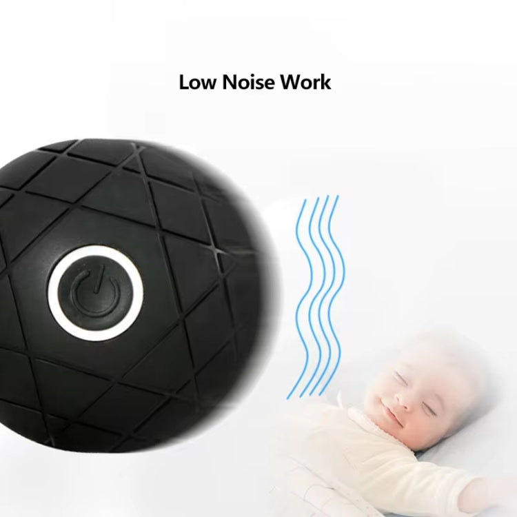 3D Vibrating Yoga Ball Muscle Relaxation Massage Fitness Ball Rechargeable Handheld Silicone Massage Ball(Black) - free shipping - PMC TechLife - Order now!