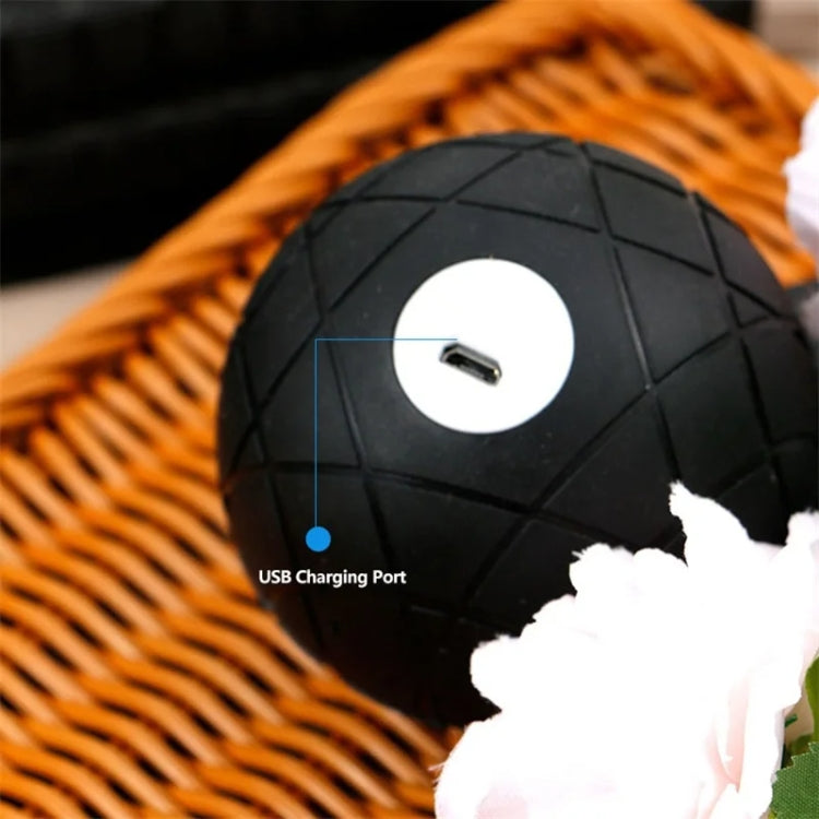 3D Vibrating Yoga Ball Muscle Relaxation Massage Fitness Ball Rechargeable Handheld Silicone Massage Ball(Black) - free shipping - PMC TechLife - Order now!