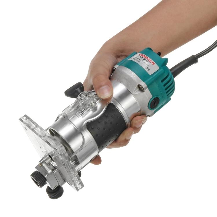 MOYI Aluminum Body Multifunctional Small Electric Woodworking Carving Slotting Trimming Machine, Specifications: 15 Milling Cutters US Plug - free shipping - PMc TechLife - Order now!