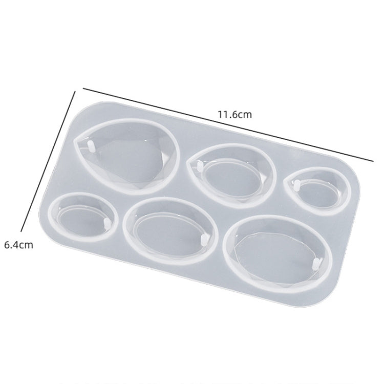 DIY Crystal Epoxy Cross Section Oval Pendant Earring Silicone Mold(Water Drops) - free shipping - PMc TechLife - Order now!