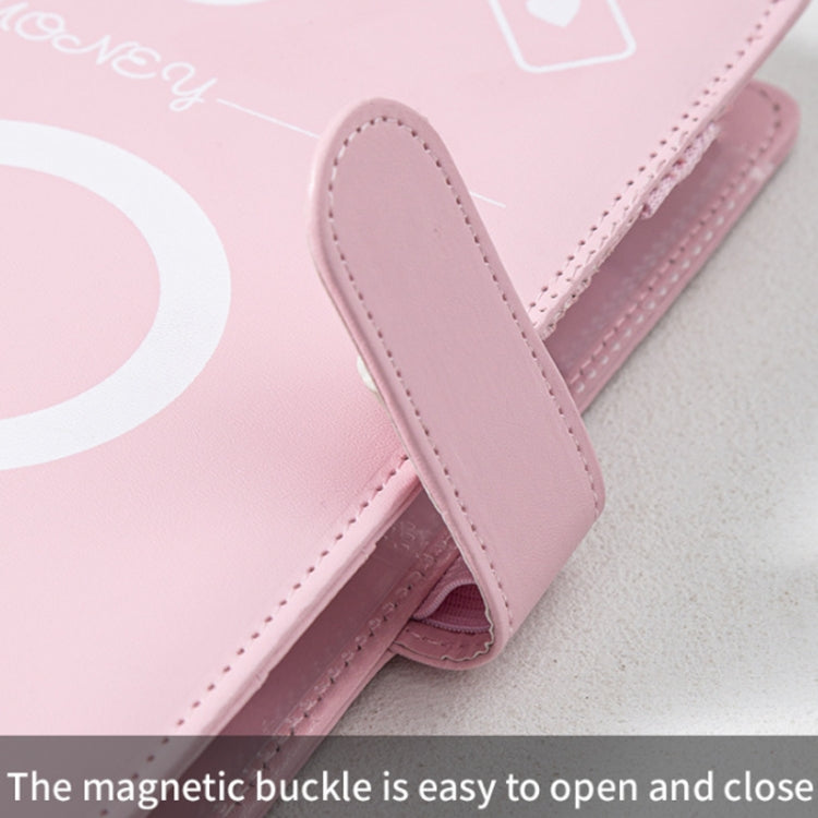 A5 100 Day Savings Challenge Envelope Budget Planner Binder Notebook Handbook, Color: Words Pink - Notebooks by PMC TechLife | Online Shopping South Africa | PMC TechLife | Buy Now Pay Later Mobicred
