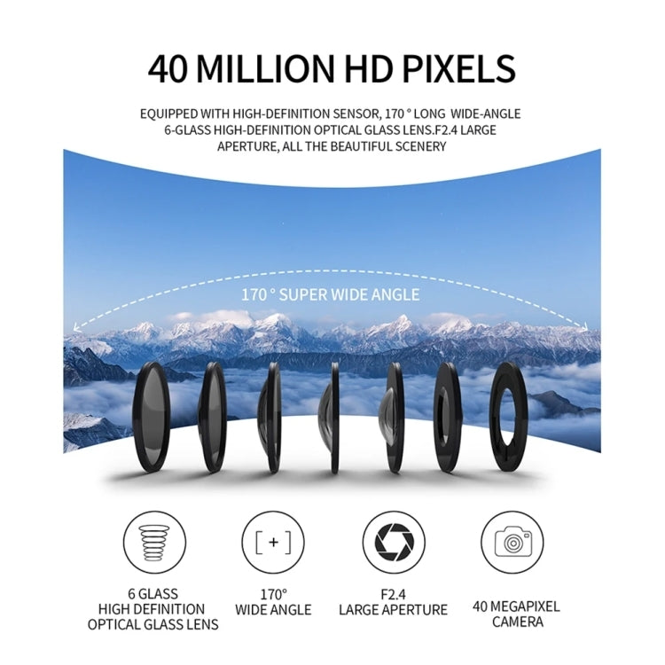 SC002 4K/60FPS IP68 Waterproof WiFi HD Mini Outdoor Sports Diving Camera, Color: Black+64G - free shipping - PMC TechLife - Order now!