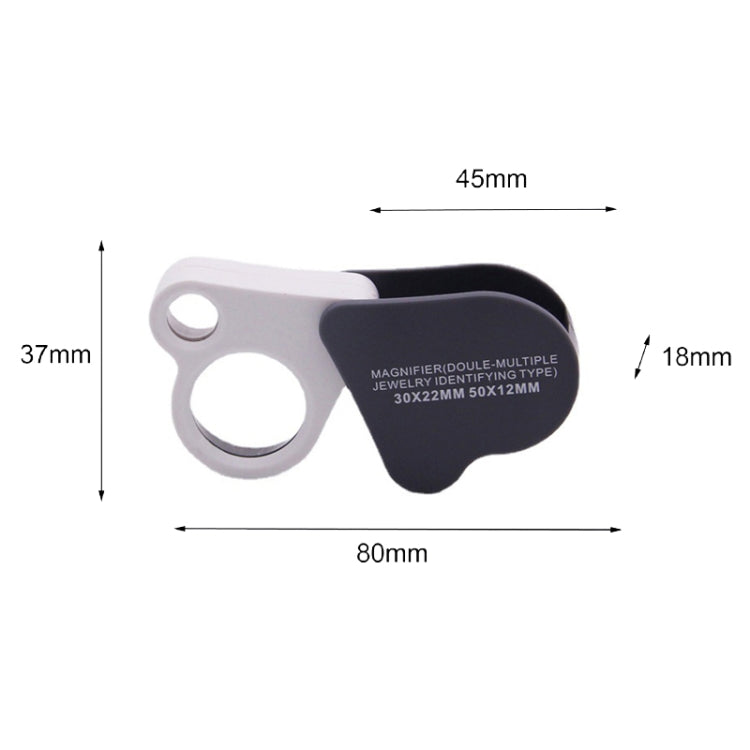 Portable Folding 30X/50X Dual Lens High Definition Jewelry And Jade Magnifier - free shipping - PMc TechLife - Order now!