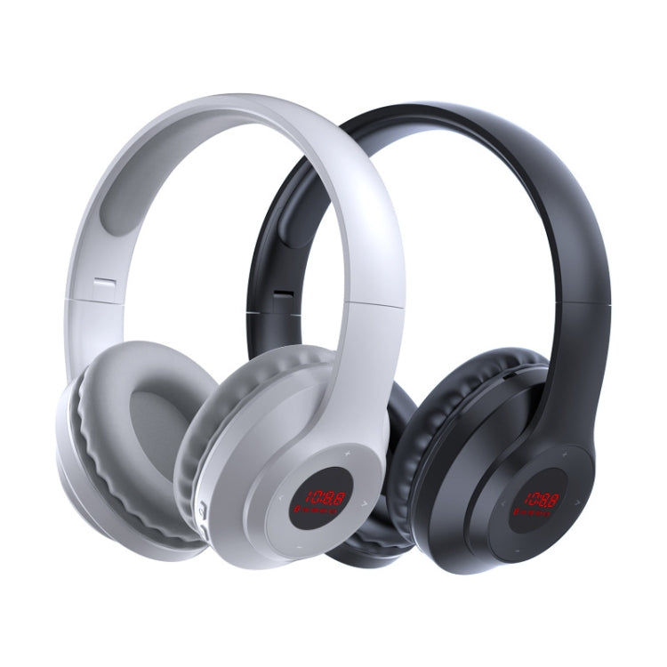 X5 Portable Digital Display Folding Headset FM Radio Headphones, Color: Charging Black - Radio Player by PMC TechLife | Online Shopping South Africa | PMC TechLife | Buy Now Pay Later Mobicred