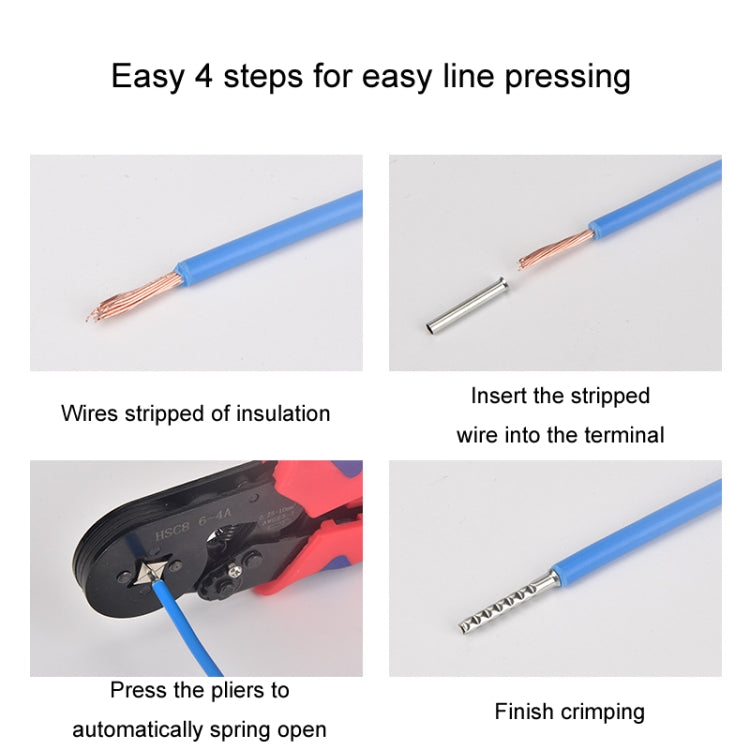 1900pcs /Set Electrical Wiring Tube Type Cold Pressed European Style Pin Set - Booster Cable & Clip by PMC Jewellery | Online Shopping South Africa | PMC Jewellery | Buy Now Pay Later Mobicred