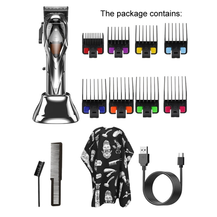 Rechargeable Magnetic Suspension High-speed Electric Hair Clipper(Black) - free shipping - PMC TechLife - Order now!