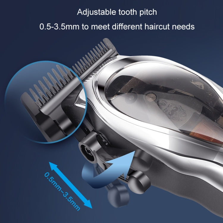 Rechargeable Magnetic Suspension High-speed Electric Hair Clipper(Silver) - free shipping - PMC TechLife - Order now!