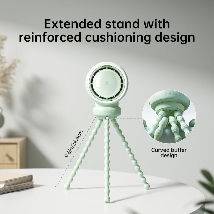 JisuLife Stroller Fan Life2 Stroller Octopus Fan High Speed Portable Desktop Clip Fan(Mint Green) - free shipping - PMC TechLife - Order now!