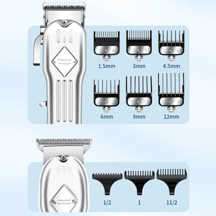 3pcs /Set Men Home Hair Salon High-power Hair Clipper(Gold) - free shipping - PMC TechLife - Order now!
