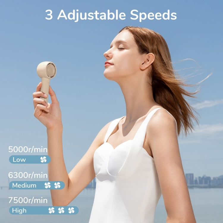 JisuLife FA42 Handheld Portable Small Rechargeable Turbo Fan, Color: Mint Green 4500mAh - Electric Fans by JisuLife | Online Shopping South Africa | PMC TechLife | Buy Now Pay Later Mobicred