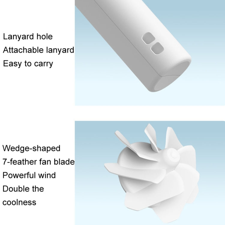 JisuLife FA42 Handheld Portable Small Rechargeable Turbo Fan, Color: Brown 2000mAh - free shipping - PMC TechLife - Order now!