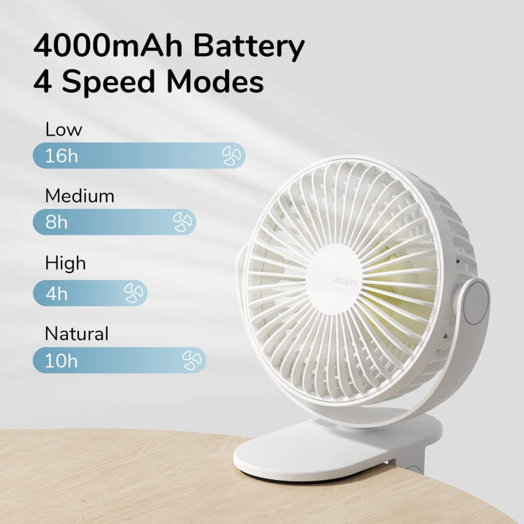 JisuLife FA29A Clip Desktop Mini Fan Portable USB Rechargeable Fan(Dark Green) - Electric Fans by JisuLife | Online Shopping South Africa | PMC TechLife | Buy Now Pay Later Mobicred