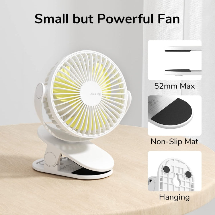 JisuLife FA29A Clip Desktop Mini Fan Portable USB Rechargeable Fan(Dark Green) - Electric Fans by JisuLife | Online Shopping South Africa | PMC TechLife | Buy Now Pay Later Mobicred