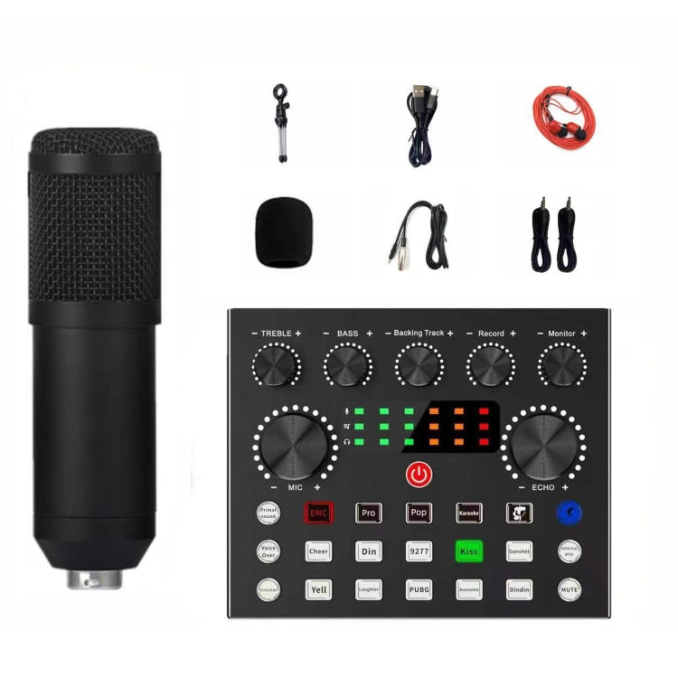 V8S Audio Mixer Live Voice Changer External Sound Card, Color: Black Triangle Set - Live Sound Effects Processors by PMC TechLife | Online Shopping South Africa | PMC TechLife | Buy Now Pay Later Mobicred