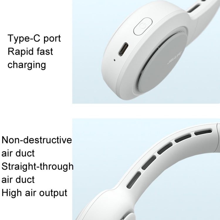 JisuLife FA31 USB Rechargeable Hanging Neck Mini Fan Bladeless Cooling Outdoor High Wind Power Electric Fan(Mint Green) - free shipping - PMC TechLife - Order now!