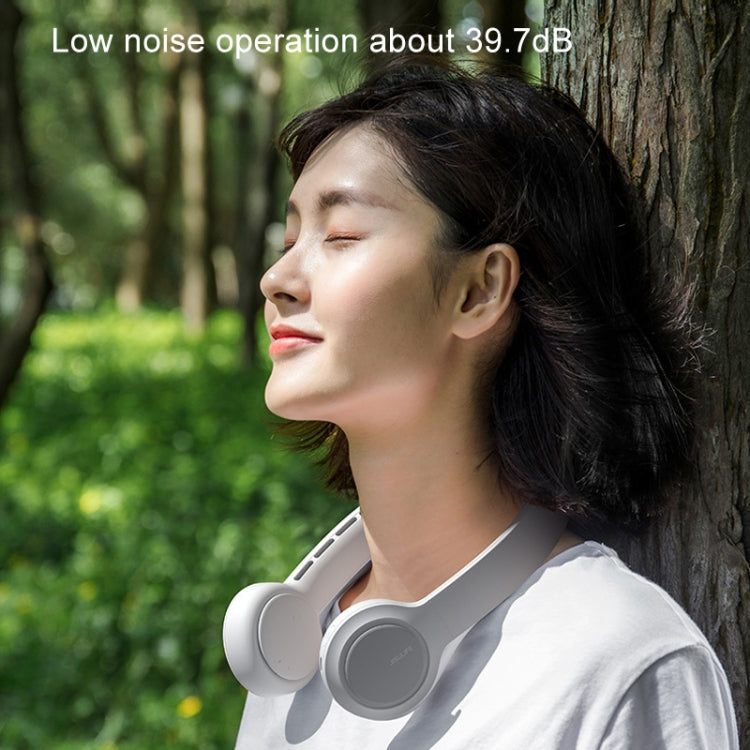 JisuLife FA31 USB Rechargeable Hanging Neck Mini Fan Bladeless Cooling Outdoor High Wind Power Electric Fan(Mint Green) - free shipping - PMC TechLife - Order now!