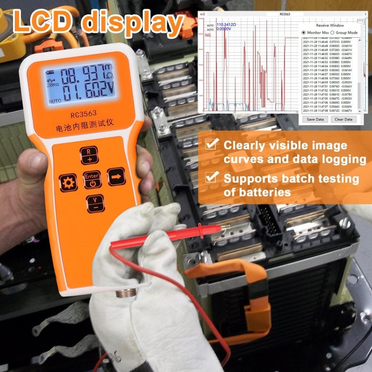 High-Precision Battery Voltage Internal Resistance Tester, Specifications: Host+Probe - Battery & Resistance Tester by PMC TechLife | Online Shopping South Africa | PMC TechLife | Buy Now Pay Later Mobicred