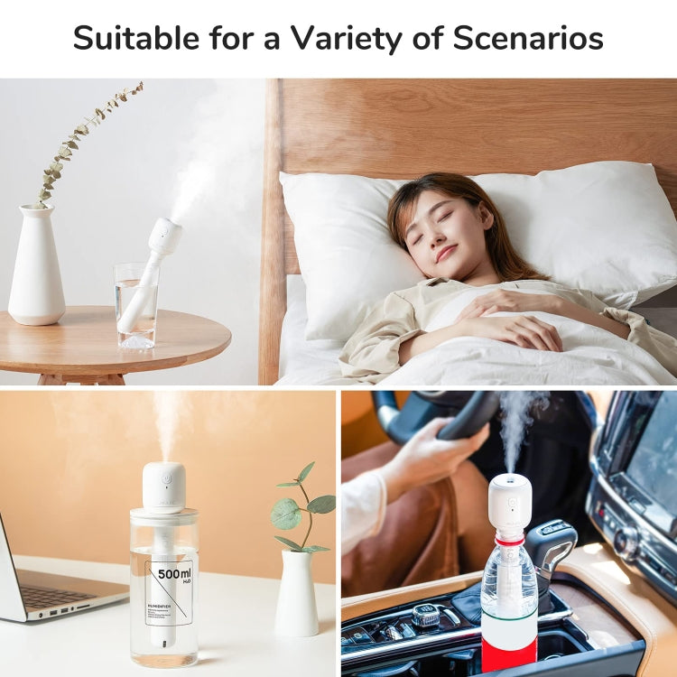 JisuLife JB07 Wireless High Mist Portable Humidifier, No Water Tank, Color: White 2200mAh - free shipping - PMC TechLife - Order now!