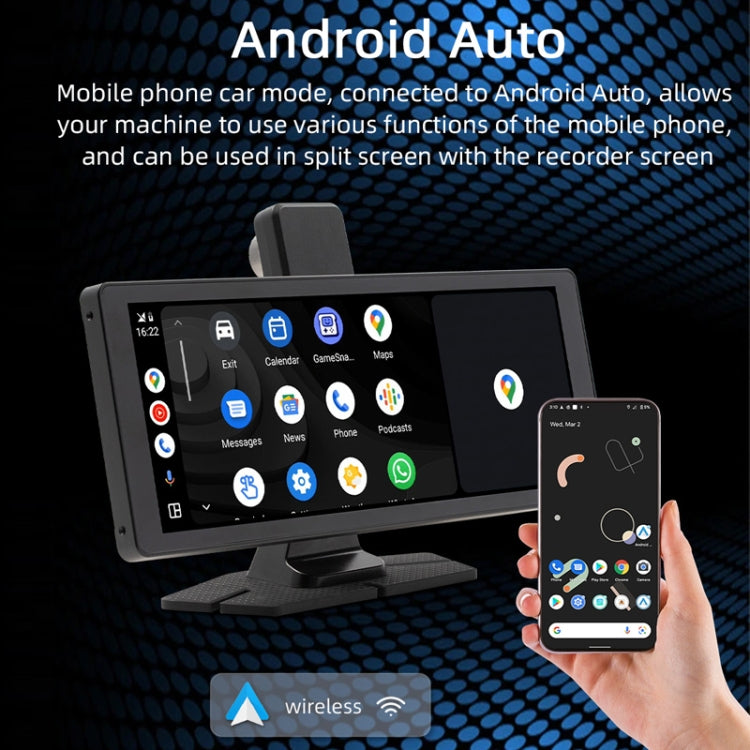 Car Bluetooth Portable DVR Monitor Support Carplay/Android Auto, Specifications: Display+ Camera - Car MP3 & MP4 & MP5 by PMC Jewellery | Online Shopping South Africa | PMC Jewellery | Buy Now Pay Later Mobicred